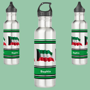Personalised Kuwait Flag Back To School 710 Ml Water Bottle