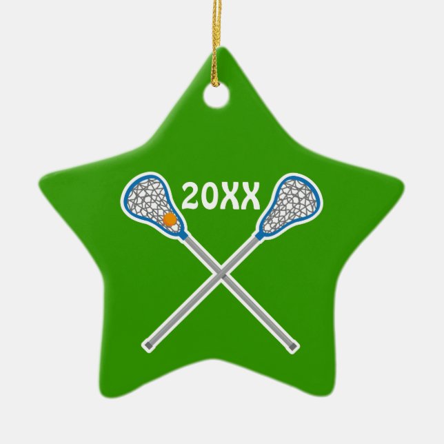 Personalised La Crosse Team Ornament Gift (Front)