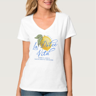 Personalised La Dolce Vita Bachelorette T-Shirt