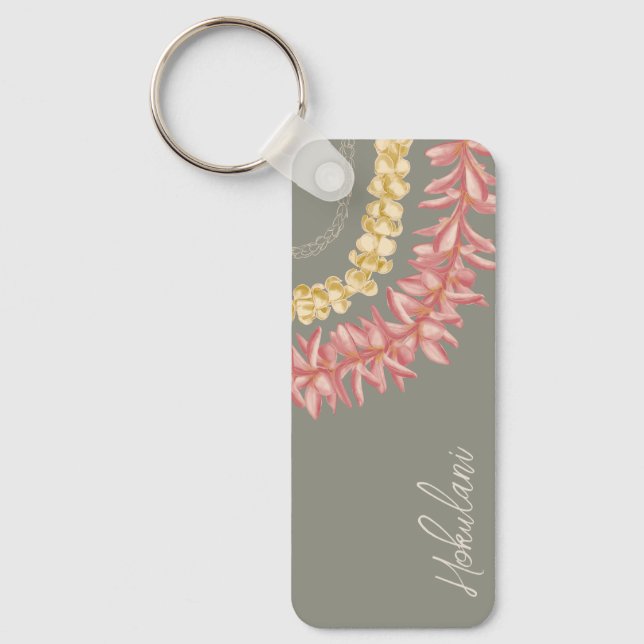 Personalised Lā Lei by Wander With Aloha Key Ring (Front)