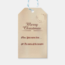 Personalised Label For Christmas Gifts Tag