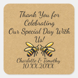 Personalised Label for Wedding Honey Jar Favours