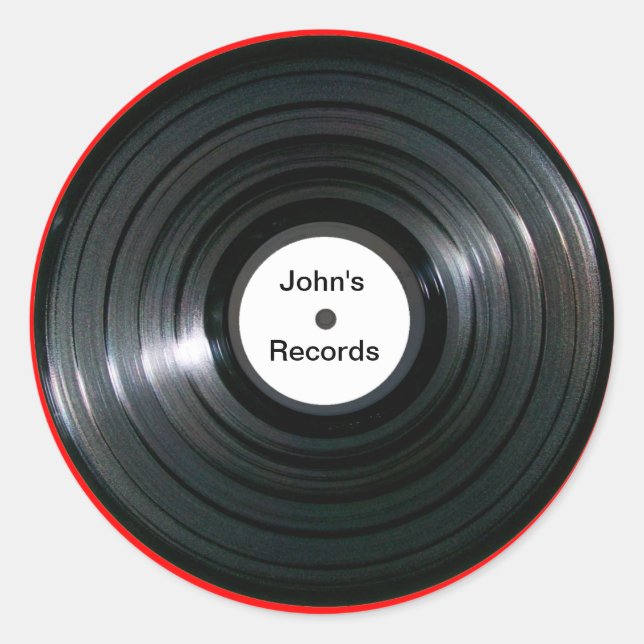 Personalised Label LP Record (Front)