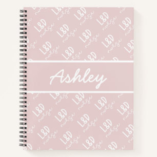 Personalised Labour and Delivery Nurse Pattern  Notebook