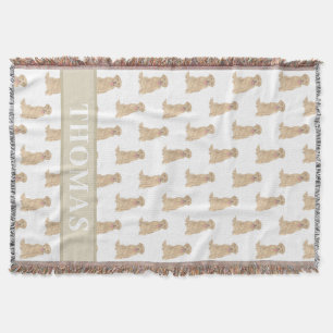 Personalised Labrador (Dudley) Throw Blanket