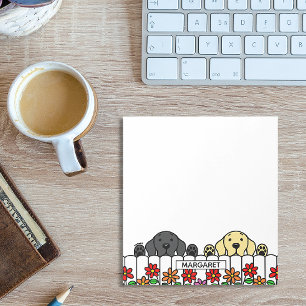 Personalised Labrador Duo Watching You Notepad