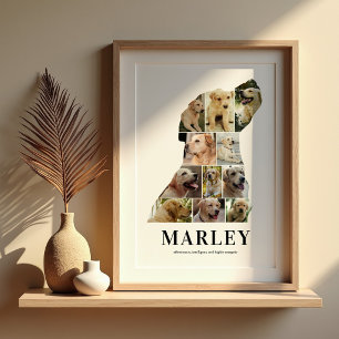 Personalised Labrador Photo Collage Poster