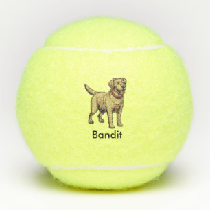 Personalised Labrador Retriever Dog Tennis Ball