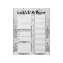 Personalised Lace Daily Planner Organiser Diary