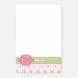 Personalised Lace & English Garden Post-it Notes