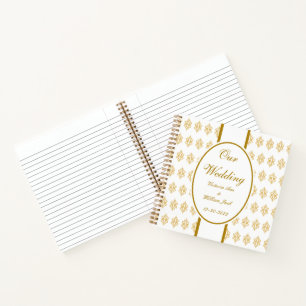 Personalised Lace Wedding Guestbook Gift Notebook