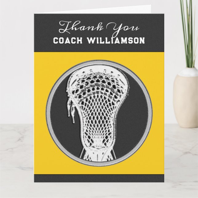 Personalised Lacrosse Coach Card (Front)
