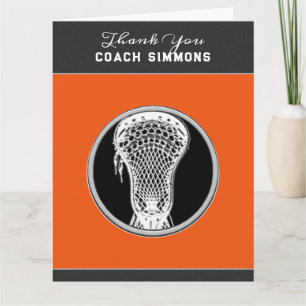 Personalised Lacrosse Coach Card