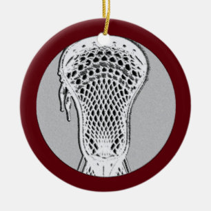 Personalised Lacrosse Collectable Ceramic Tree Decoration