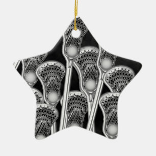 Personalised Lacrosse Collectable Ceramic Tree Decoration
