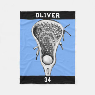 Personalised Lacrosse Gift Ideas Fleece Blanket