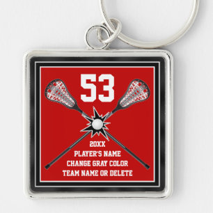 Personalised Lacrosse Gifts for Seniors Your Key Ring
