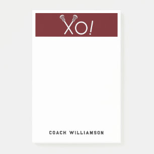 Personalised Lacrosse Gifts Post-it Notes