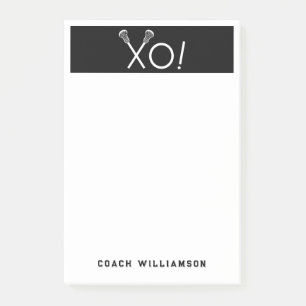 Personalised Lacrosse Gifts Post-it Notes