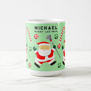 Personalised Lacrosse Holiday Gift Two-Tone Coffee Mug