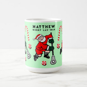 Personalised Lacrosse Holiday Gift Two-Tone Coffee Mug