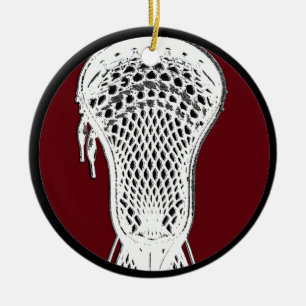 Personalised Lacrosse Keepsake Ceramic Tree Decoration