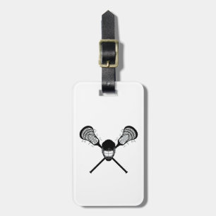 Personalised lacrosse Luggage Tag