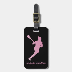 Personalised lacrosse Luggage Tag