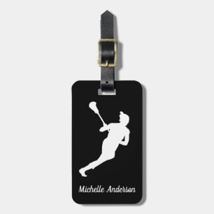Personalised lacrosse Luggage Tag