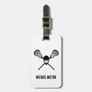 Personalised lacrosse Luggage Tag