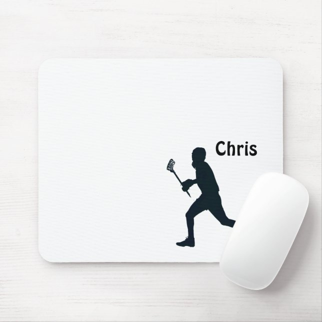 Personalised Lacrosse Mouse Mat (With Mouse)
