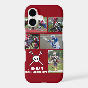 Personalised Lacrosse Photo Collage Name Number
