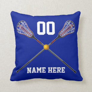 Personalised Lacrosse Pillow Your Text and Colours