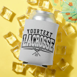 Personalised Lacrosse Player ADD NAME Team Number Can Cooler