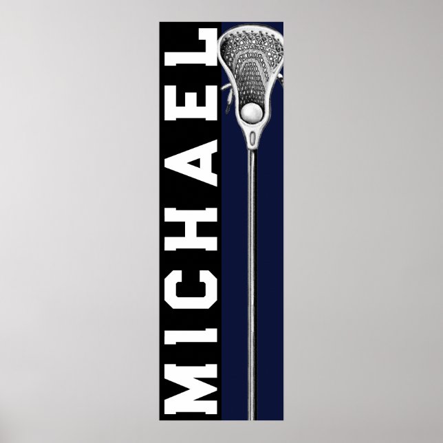 Personalised Lacrosse Poster (Front)