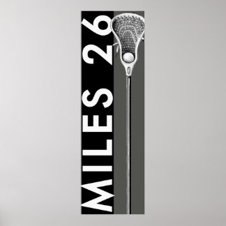 Personalised Lacrosse Poster
