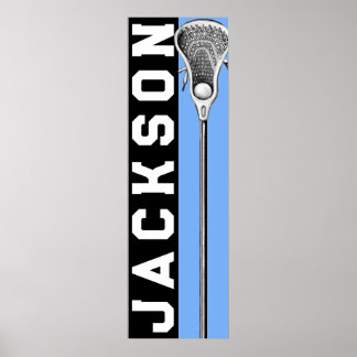 Personalised Lacrosse Poster