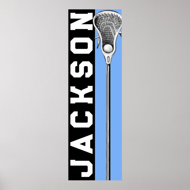 Personalised Lacrosse Poster (Front)