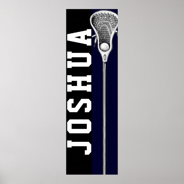 personalised lacrosse poster (Front)