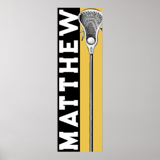 Personalised Lacrosse Poster