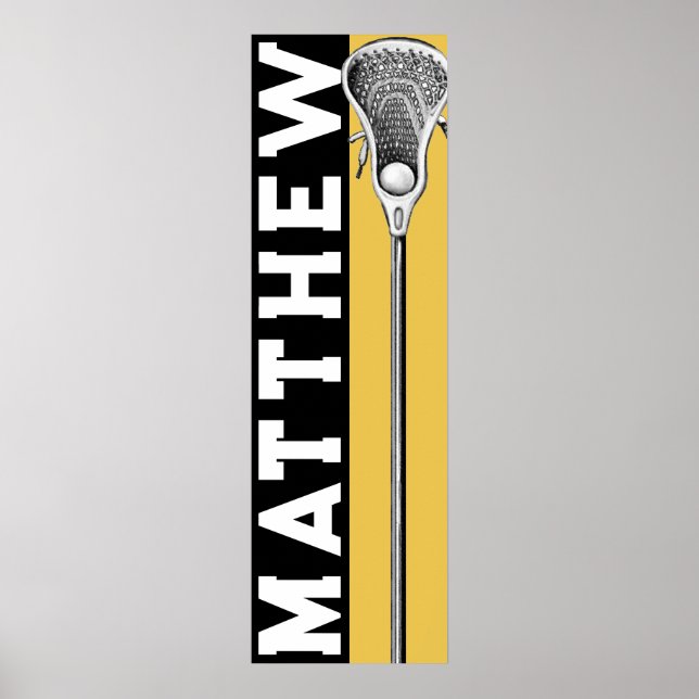 Personalised Lacrosse Poster (Front)