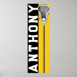 Personalised Lacrosse Poster