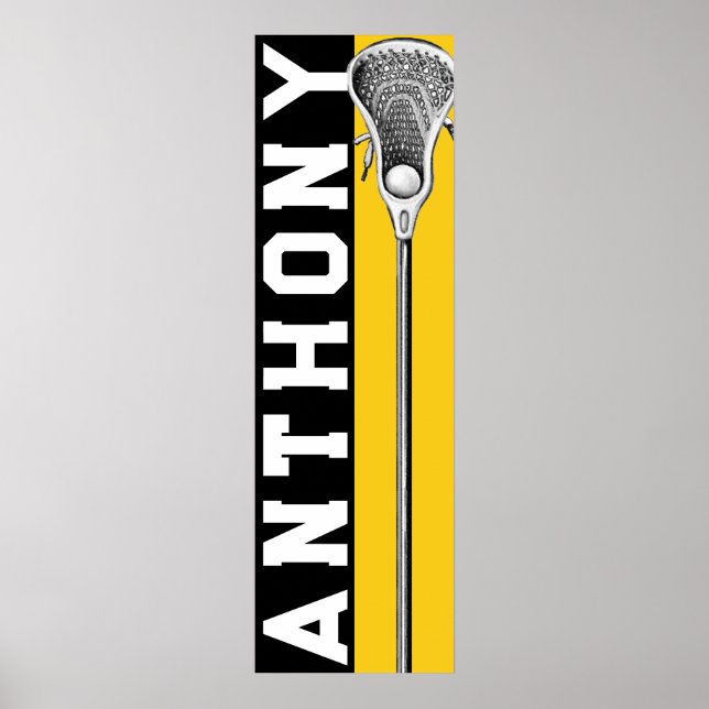 Personalised Lacrosse Poster (Front)