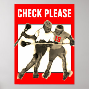 Personalised Lacrosse Poster