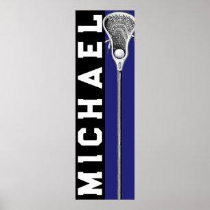 Personalised Lacrosse Poster