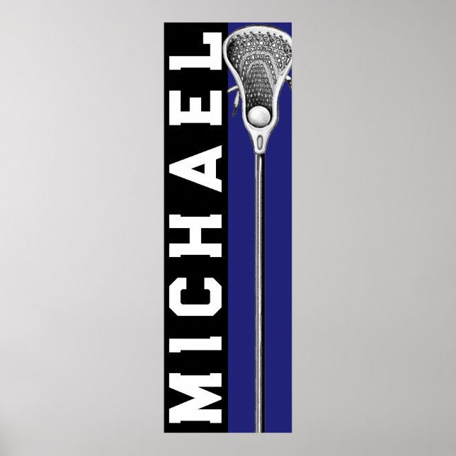 Personalised Lacrosse Poster (Front)