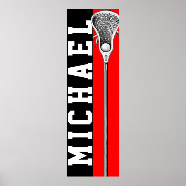 personalised lacrosse poster (Front)