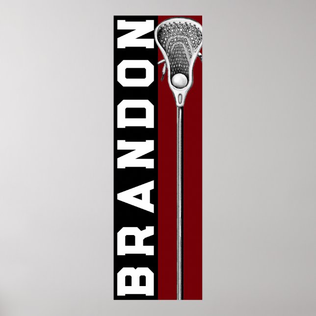 Personalised Lacrosse Poster (Front)