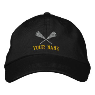 Personalised Lacrosse Your Name Embroidered Cap