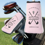 Personalised Ladies Golf Club Name Golf Head Cover<br><div class="desc">Create your own Personalised Ladies Golf Club Name Golf Head Cover! Personalise this design with your own text. You can further customise this design by selecting the "Edit Details" button if desired.</div>
